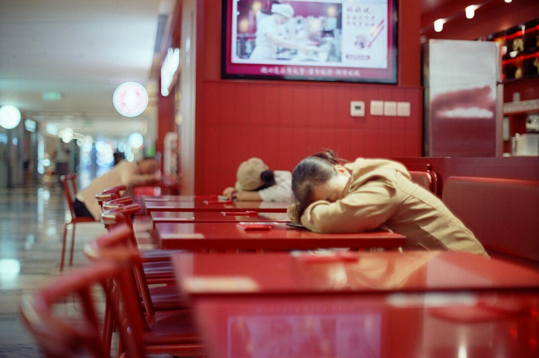 people sitting in food court